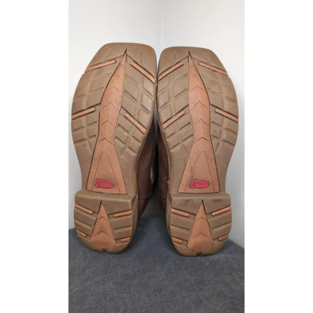 Justin Stampede Driller WK4338 Cowboy Work Boots 10EE Square Toe EH